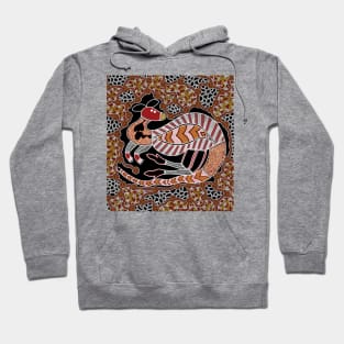 Aboriginal Art - Kangaroo Dreaming Hoodie